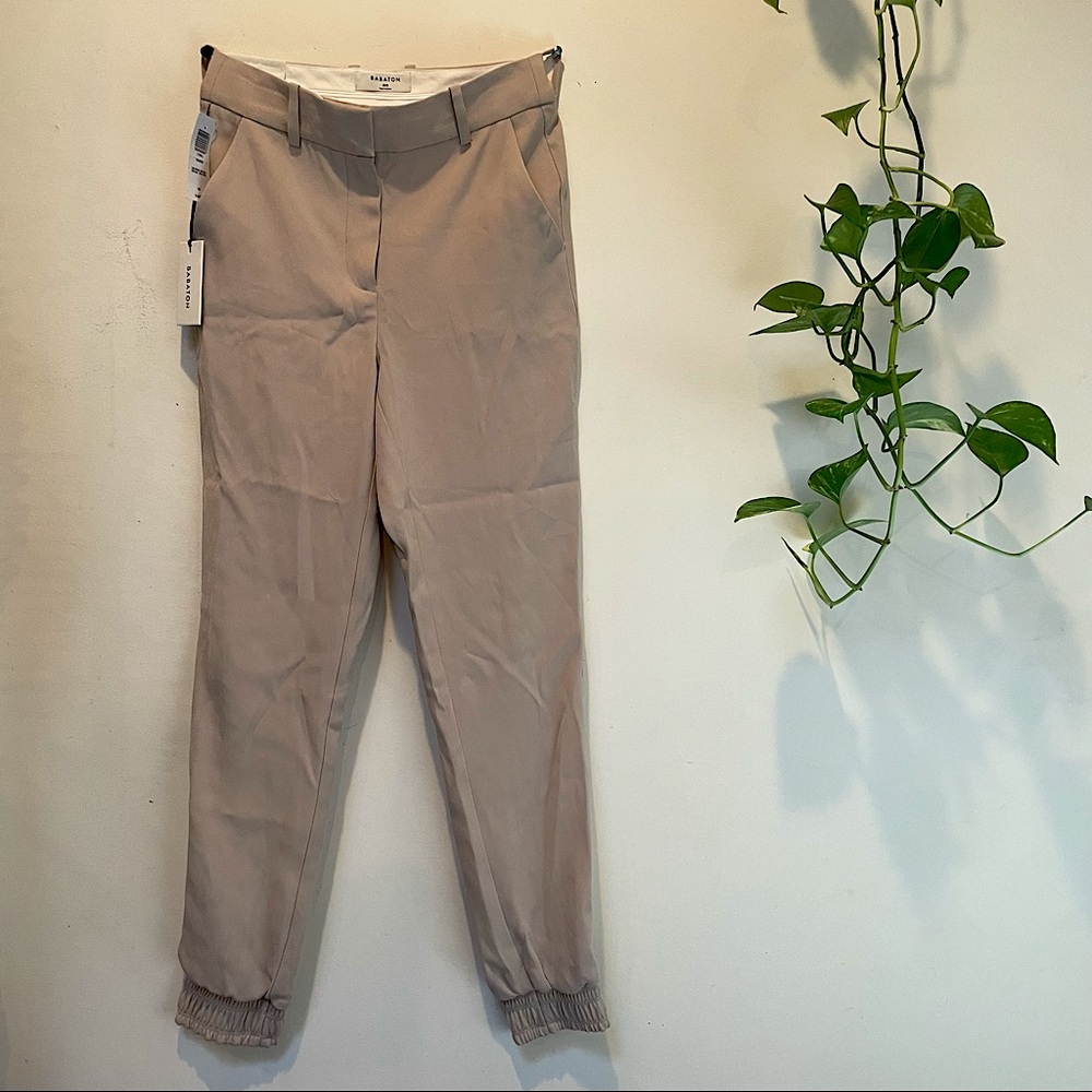 NWT Aritzia Babaton Wade Pants 00 Sierra Beige